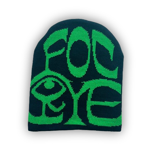 FOCIYE Beanie Green and Black