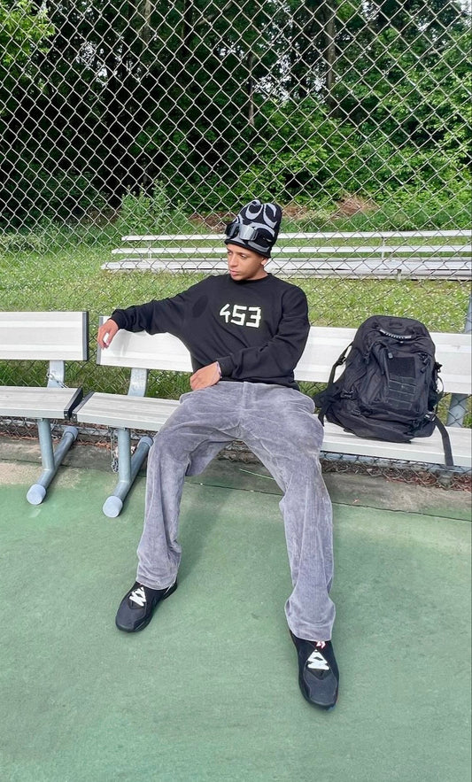 FOCIYE Beanie Light Gray and Black