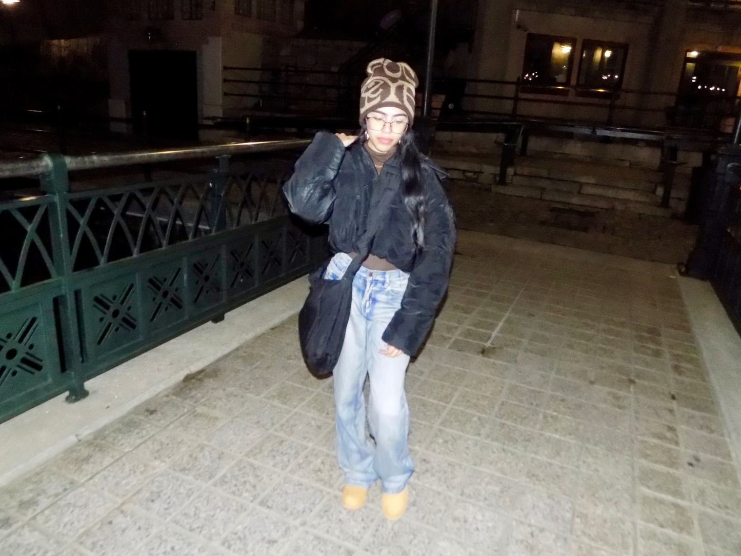 FOCIYE Beanie Tan and Brown