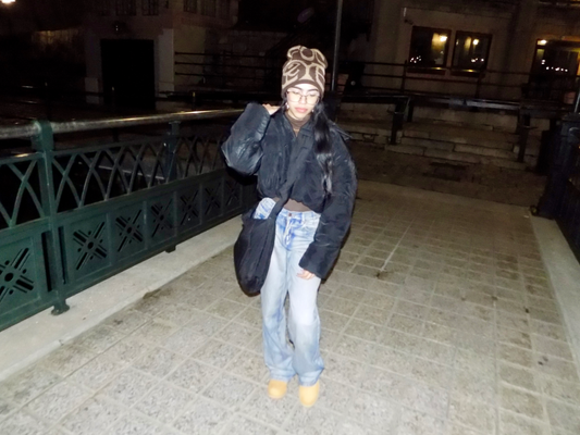 FOCIYE Beanie Tan and Brown